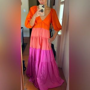 STAUD Meadow Colored maxi dress